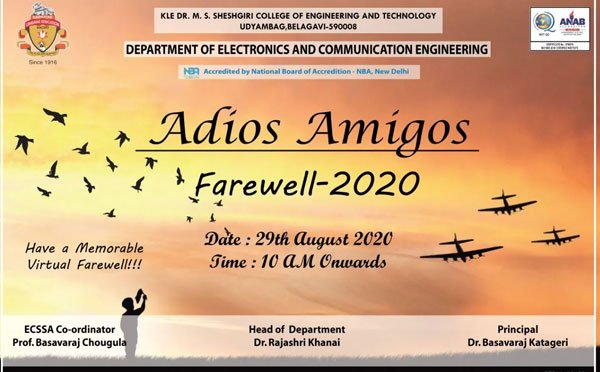 Virtual Farewell “Adios Amigos” 2020