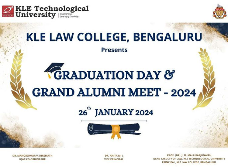 Grand Alumni Meet & Graduation Day 2024 at KLE Law College, Bengaluru